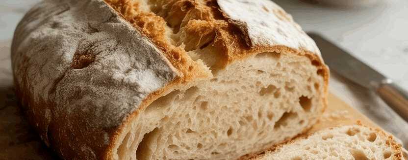 Hausbrot Rezept von Oma mit 450g Weizenmehl – so sieht es fertig aus