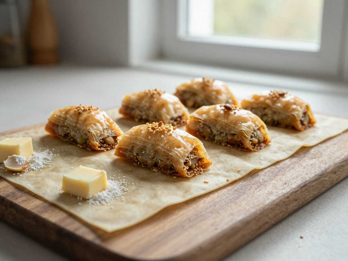 Hausgemachte Baklava: Das ultimative Rezept! – während der Zubereitung