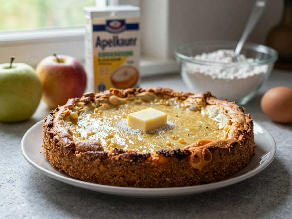 Hausgemachter Apfelkuchen: Diese Zutaten hast du schon in deiner Küche! – während der Zubereitung