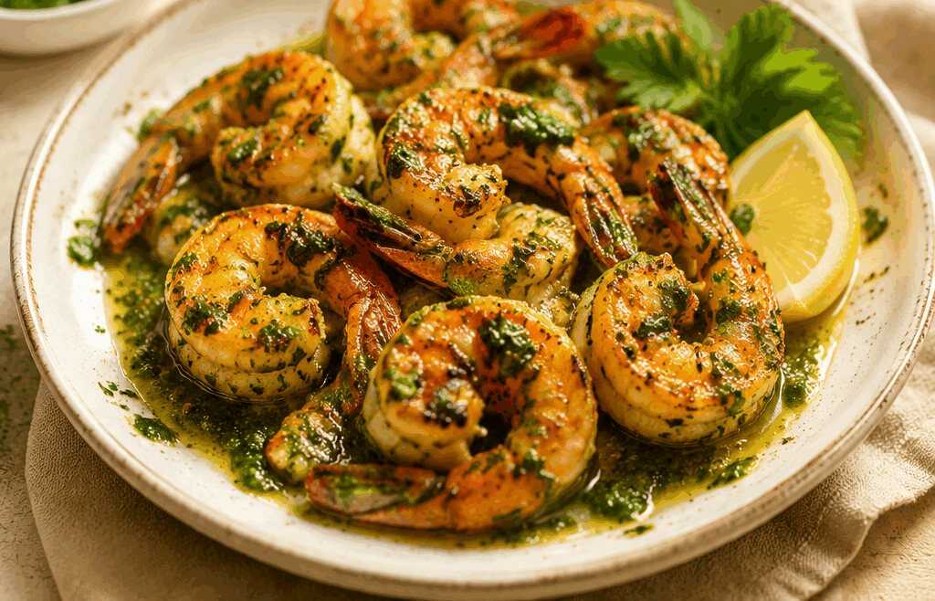 Herzhafte Chimichurri-Garnelen: Blitzschnell zubereitet für entspannte Abendessen!