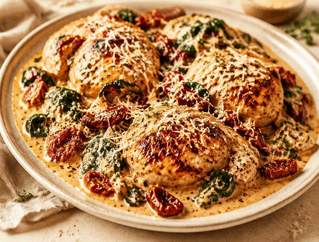 Herzhafte Toskana-Hühnchen aus dem Slow Cooker: Mühelose Familienabende garantiert!