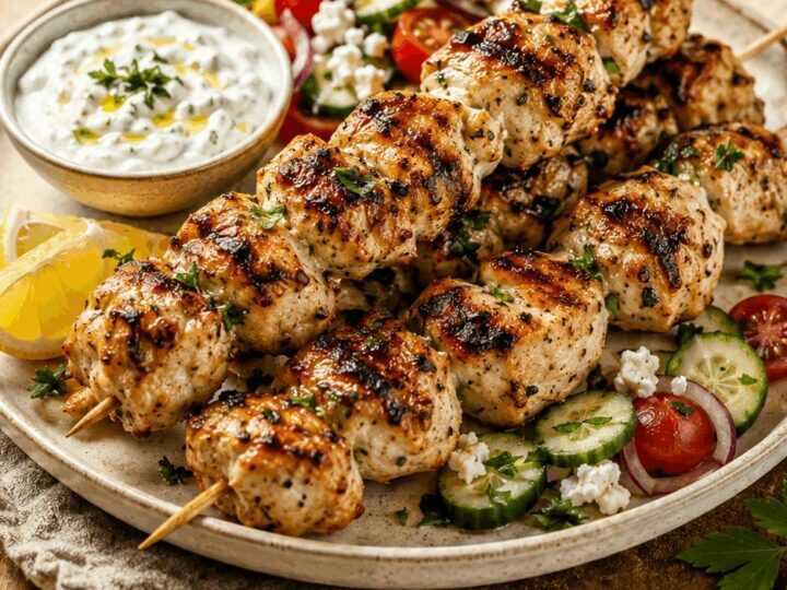 Herzhaftes Hähnchen-Souvlaki: Schnell und Lecker im Air Fryer!