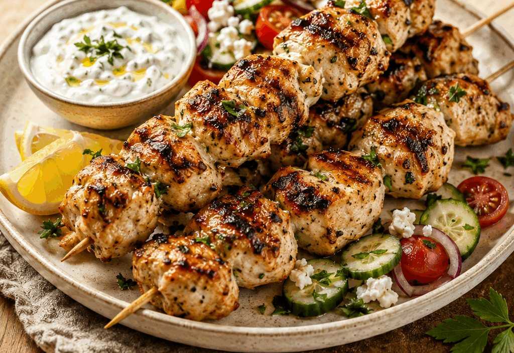 Herzhaftes Hähnchen-Souvlaki: Schnell und Lecker im Air Fryer!