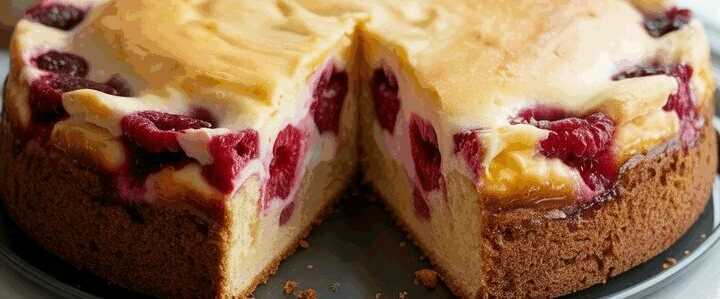 Himbeer Kasekuchen mit 250 g Naturjoghurt ohne Schinckschnack