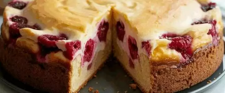 Himbeer Kasekuchen mit 250 g Naturjoghurt ohne Schinckschnack