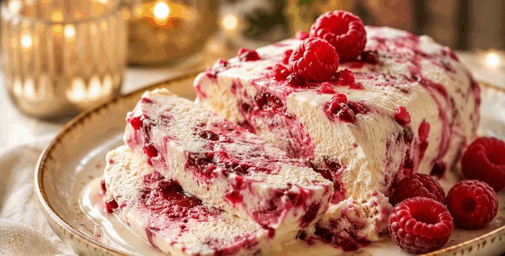 Himbeer-Mascarpone Traum: So einfach machst du dieses Eis selbst! – so sieht es fertig aus