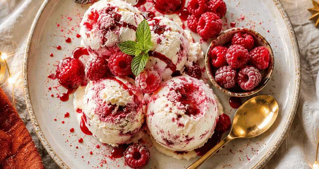 Himbeer-Mascarpone Traum: So einfach machst du dieses Eis selbst!