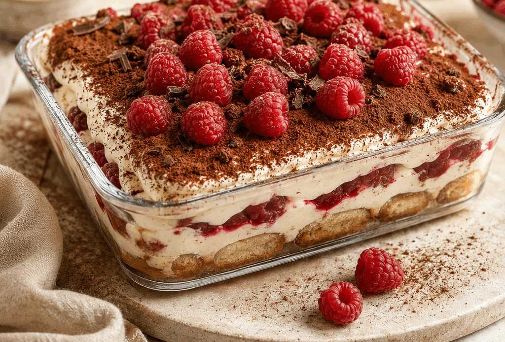 Himbeer-Tiramisu-Traum: Ein Dessert ohne Backen!