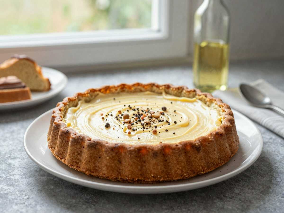 Himmlischer Mohnkuchen ohne Boden mit Paradiescreme und Haselnusskrokant: Ein unwiderstehliches Rezept entdecken! – während der Zubereitung