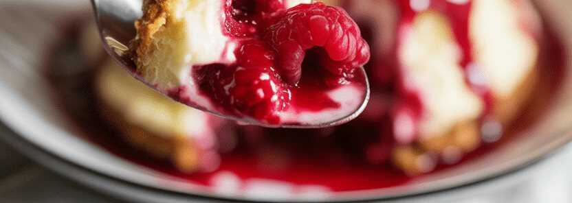 Himmlisches Dessert mit Himbeeren in 10 Minuten zubereitet – so sieht es fertig aus