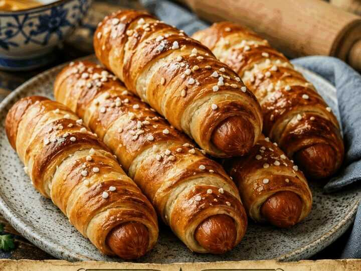 Hot Dogs im Brezelteig aus dem Airfryer, das Rezept, das in jeder Familien-WhatsApp-Gruppe landet