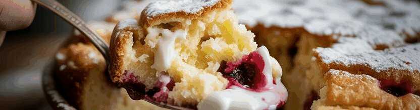 Ich backe ihn 2 x die Woche, Wolkenkuchen mit 150 g Naturjoghurt – so sieht es fertig aus
