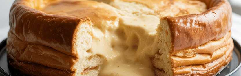 Ich backe ihn 2x pro Woche, Windbeutelkuchen mit 1 Packung Pudding