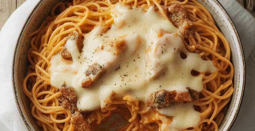 Ich habe noch nie so leckere Spaghetti gegessen mit 100 g Parmesan