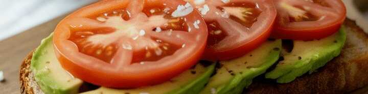 Ich konnte es täglich essen, Avocadobrot mit Tomaten