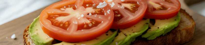 Ich konnte es täglich essen, Avocadobrot mit Tomaten