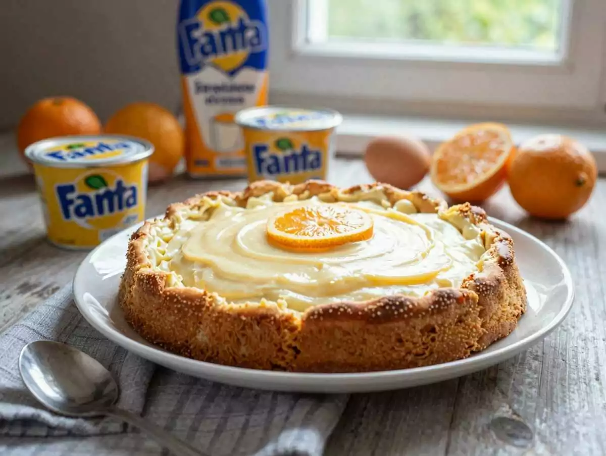 Ich nehme Paradiescreme und 400 g Sahne für Mandarinen Fantakuchen – während der Zubereitung