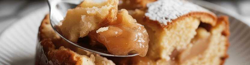 Ich verrühre 250 g Schmand mit 30 g Zucker der beste Apfelkuchen! – so sieht es fertig aus
