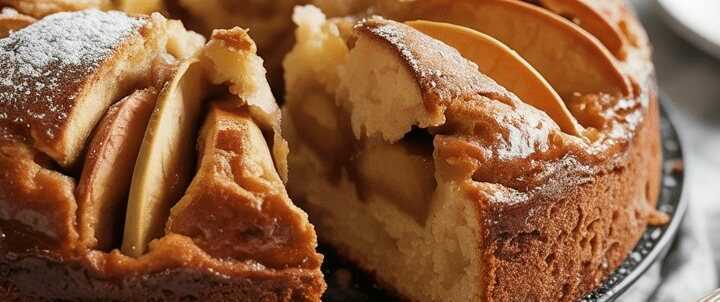 Ich verrühre 250 g Schmand mit 30 g Zucker der beste Apfelkuchen!