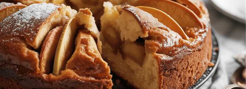 Ich verrühre 250 g Schmand mit 30 g Zucker der beste Apfelkuchen!