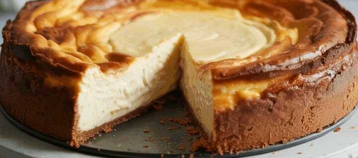 Ich verrühre 800 g Quark mit Margarine, Käsekuchen ohne Boden