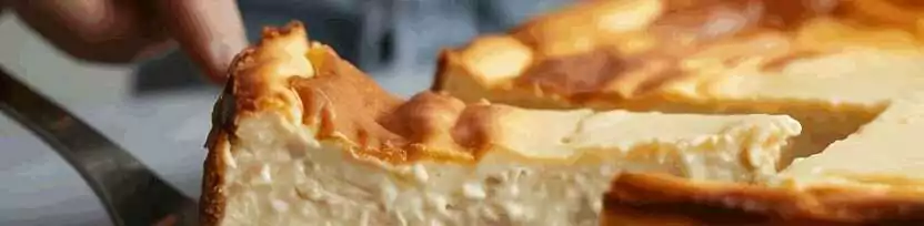 Ich verrühre 800 g Quark mit Margarine, Käsekuchen ohne Boden – so sieht es fertig aus