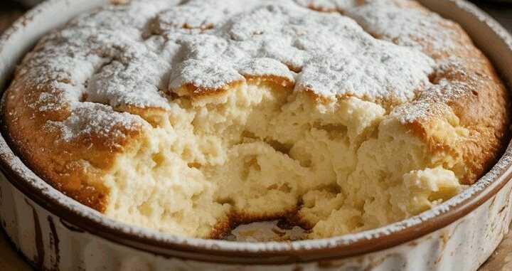 Ich verrühre 800g Quark mit 50 ml Schlagsahne, Wolkenkuchen ohne Mehl