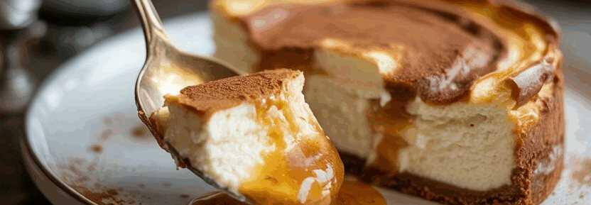 Ich verühre 250g Quark mit Frischkäse, Zimt Käsekuchen in 15 Minuten