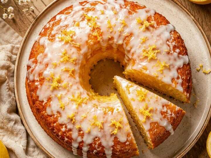 In nur 5 Minuten: Erfrischender Zitronenkuchen mit Joghurt!
