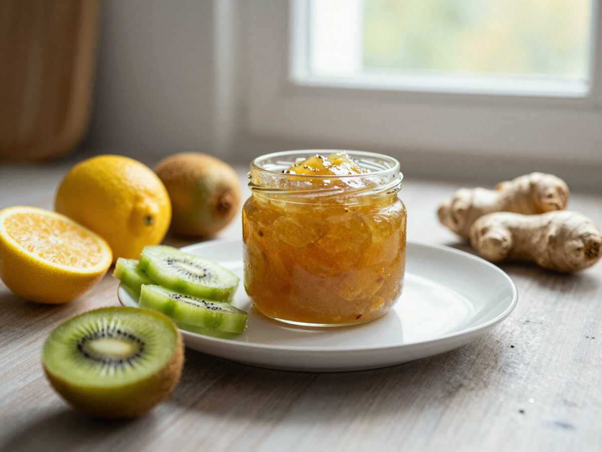 Ingwer-Kiwi-Marmelade: Das unwiderstehliche Rezept für Frühstücksgenuss! – während der Zubereitung
