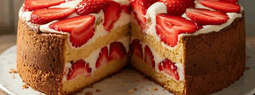 Italienische Erdbeertorte ist einfach unglaublich! – so sieht es fertig aus