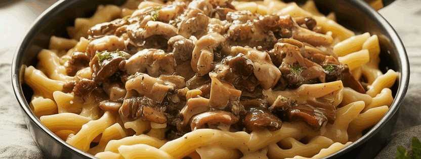 Jägersauce besser als im Restaurant mit 300g Champignons! – so sieht es fertig aus