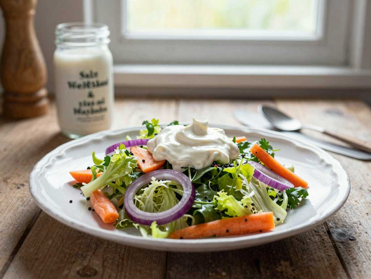 Jamie Oliver’s Salat mit 1 kg Weißkohl & 150 ml Mayonnaise – während der Zubereitung