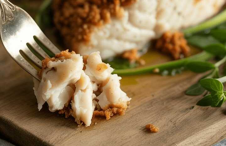 Kabeljaufilet mit Mandelkruste aus der Heißluftfritteuse