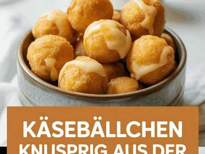 Käsebällchen knusprig aus der Heißluftfritteuse
