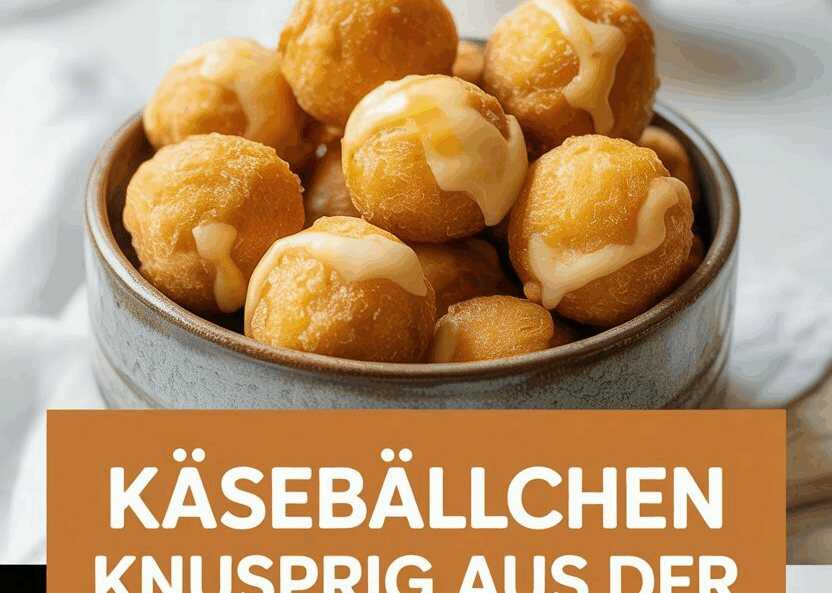 Käsebällchen knusprig aus der Heißluftfritteuse