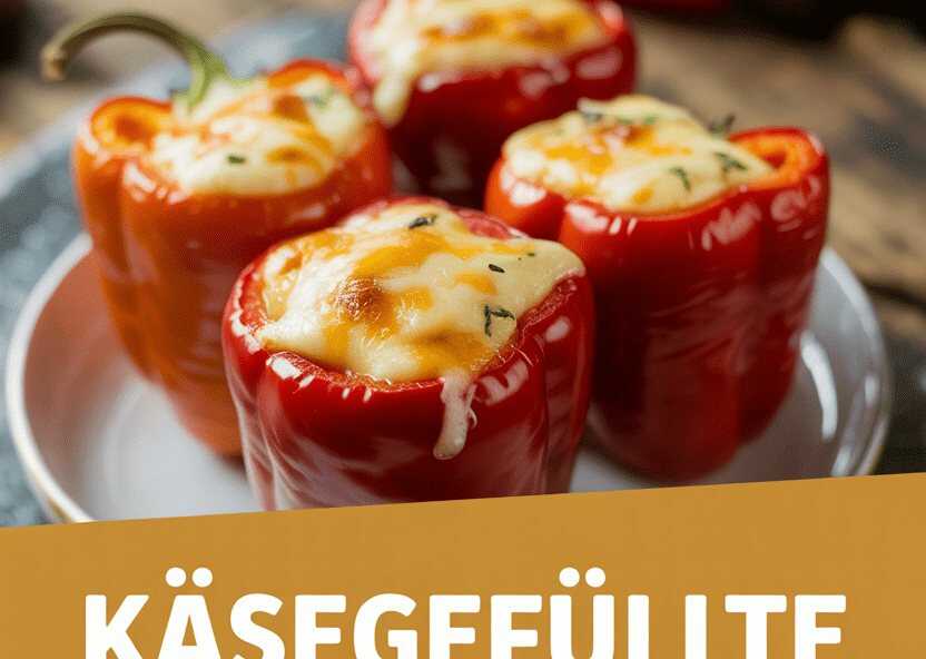 Käsegefüllte Mini-Paprika