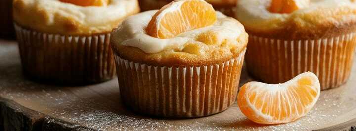 Käsekuchen Muffins mit Mandarinen & 250 g Magerquark