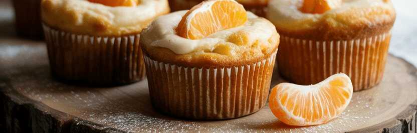 Käsekuchen Muffins mit Mandarinen & 250 g Magerquark