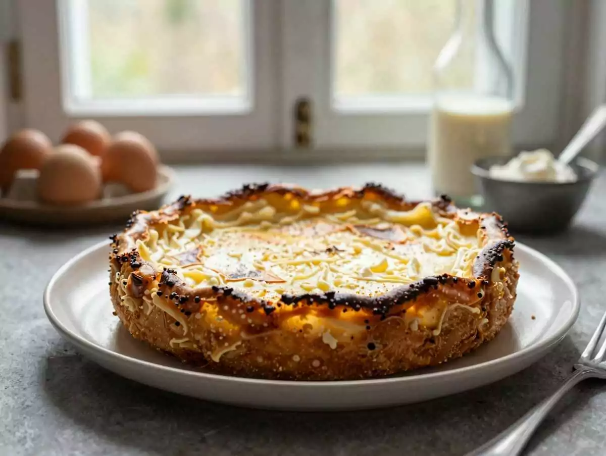 Käsekuchen ohne Boden in 5 Minuten in den Ofen – während der Zubereitung