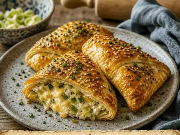 Käse-Lauch-Taschen aus dem Airfryer – das schnelle Abendessen für stressige Tage