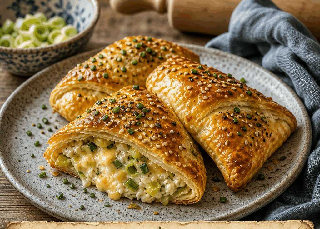 Käse-Lauch-Taschen aus dem Airfryer – das schnelle Abendessen für stressige Tage