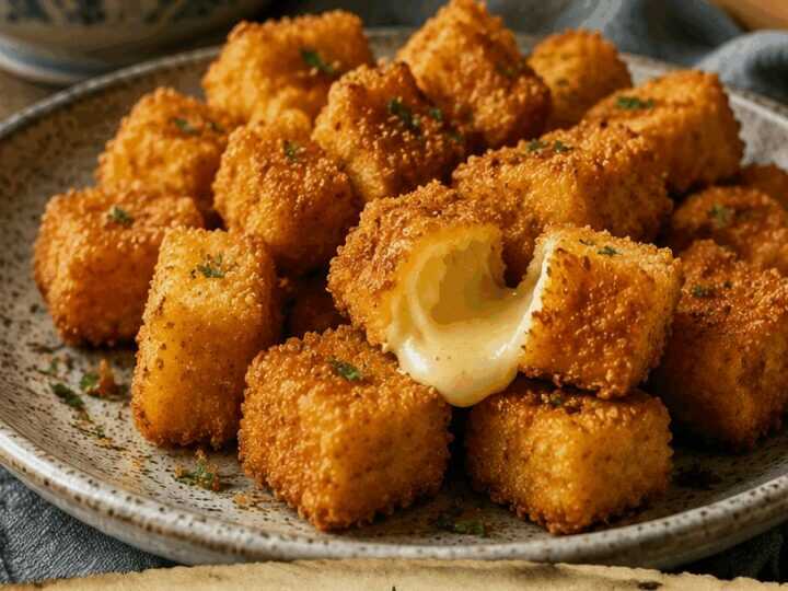 Käsewürfel paniert aus dem Airfryer – Kinder lieben dieses Rezept