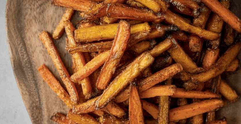Karotten-Sticks mit Honig aus dem Airfryer