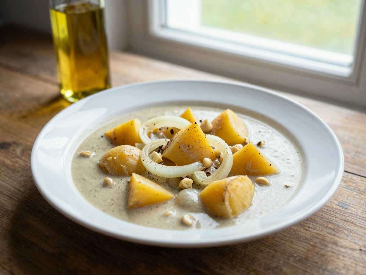 Kartoffel-Curry-Suppe mit Kokosmilch – in 20 Minuten auf dem Tisch – während der Zubereitung
