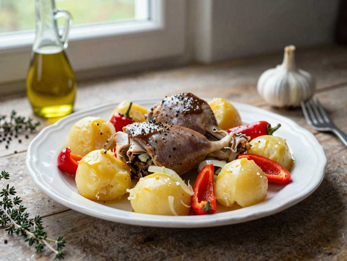Kartoffel-Hähnchen-Blech mit Paprika: der Trick, den kaum jemand kennt – während der Zubereitung