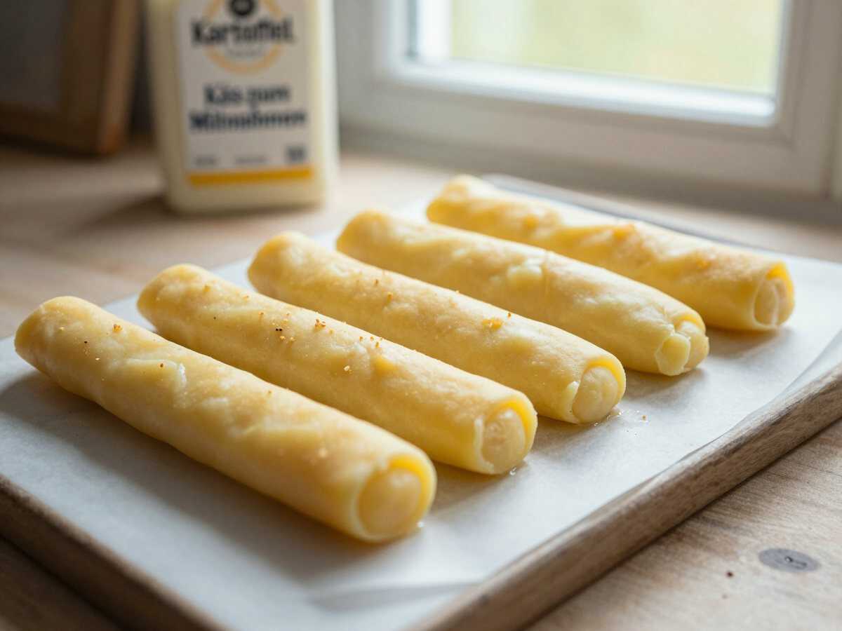 Kartoffel-Käse-Stangen zum Mitnehmen, einmal probiert, immer wieder gemacht – während der Zubereitung