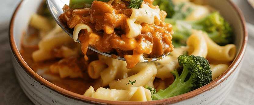 Kartoffelauflauf mit 1 Kopf Brokkoli in leckere Sahnesauce – so sieht es fertig aus