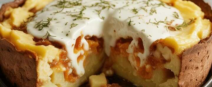 Kartoffelauflauf mit 2 Eier und 200ml Kefir