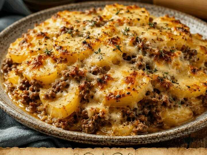 Kartoffelauflauf mit Hackfleisch – die ganze Familie ist begeistert
